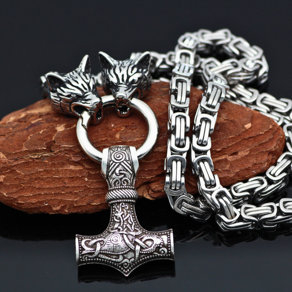 Guardian of the hammer - stainless steel chain