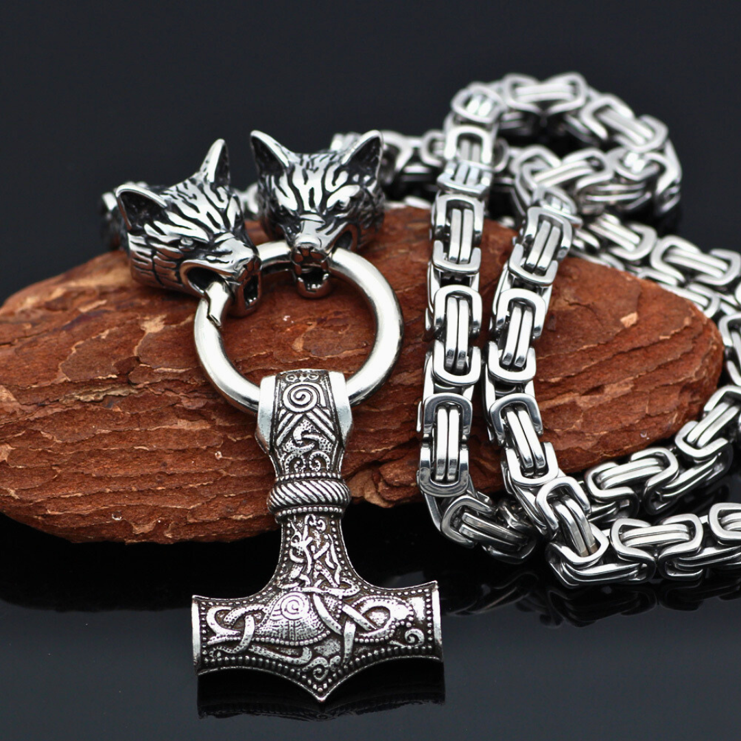 Guardian of the hammer - stainless steel chain
