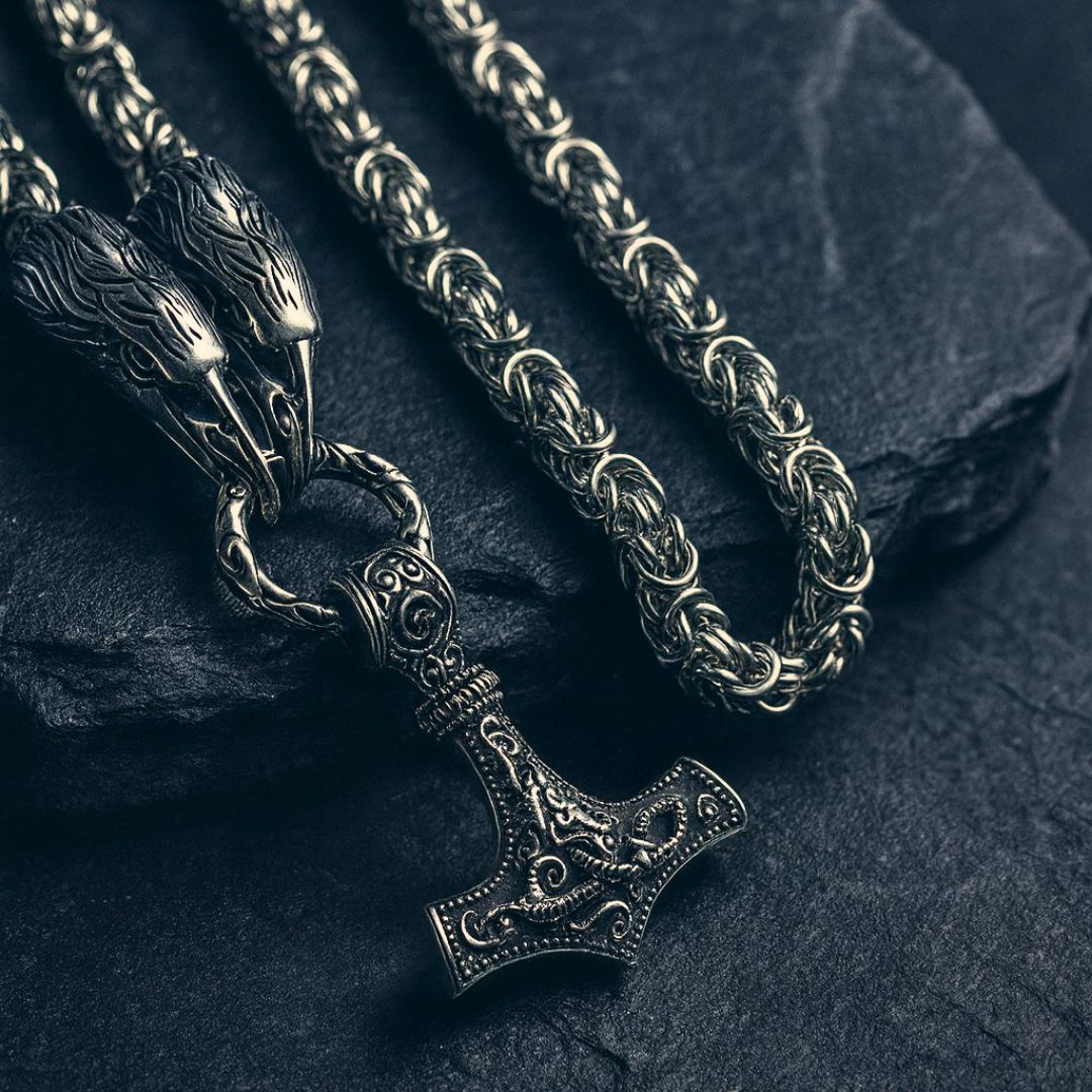 Hüter des Hammers - Edelstahl Kette