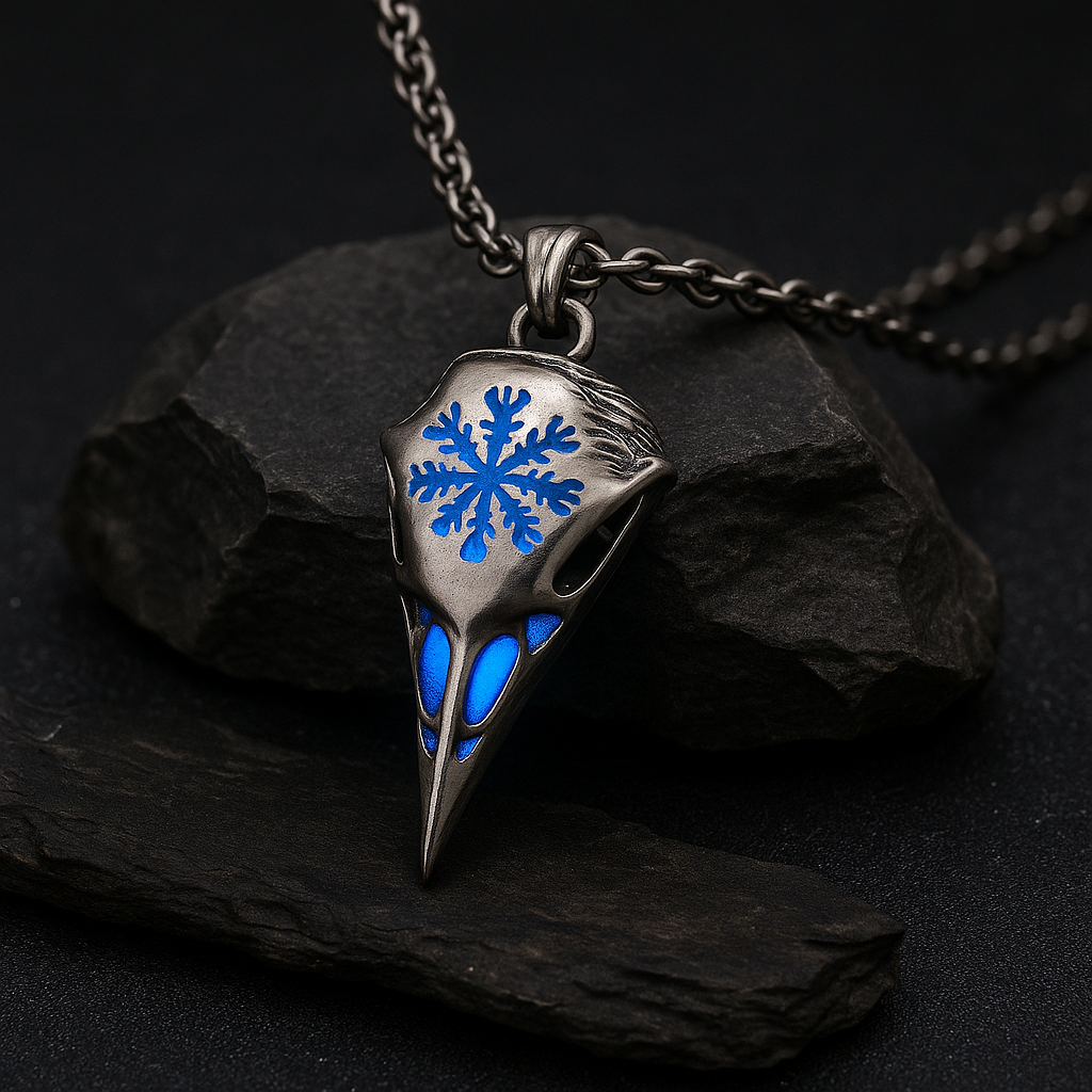 Leuchtende Krähe der Nordlande