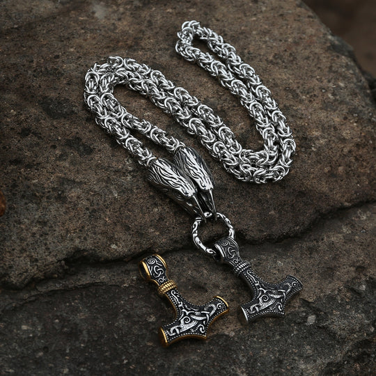 Hüter des Hammers - Edelstahl Kette