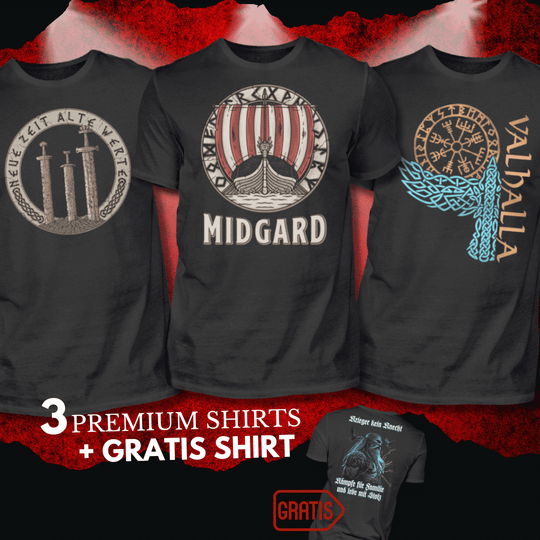 Nordisches Premium Shirt-Komplettset + Gratis Shirt