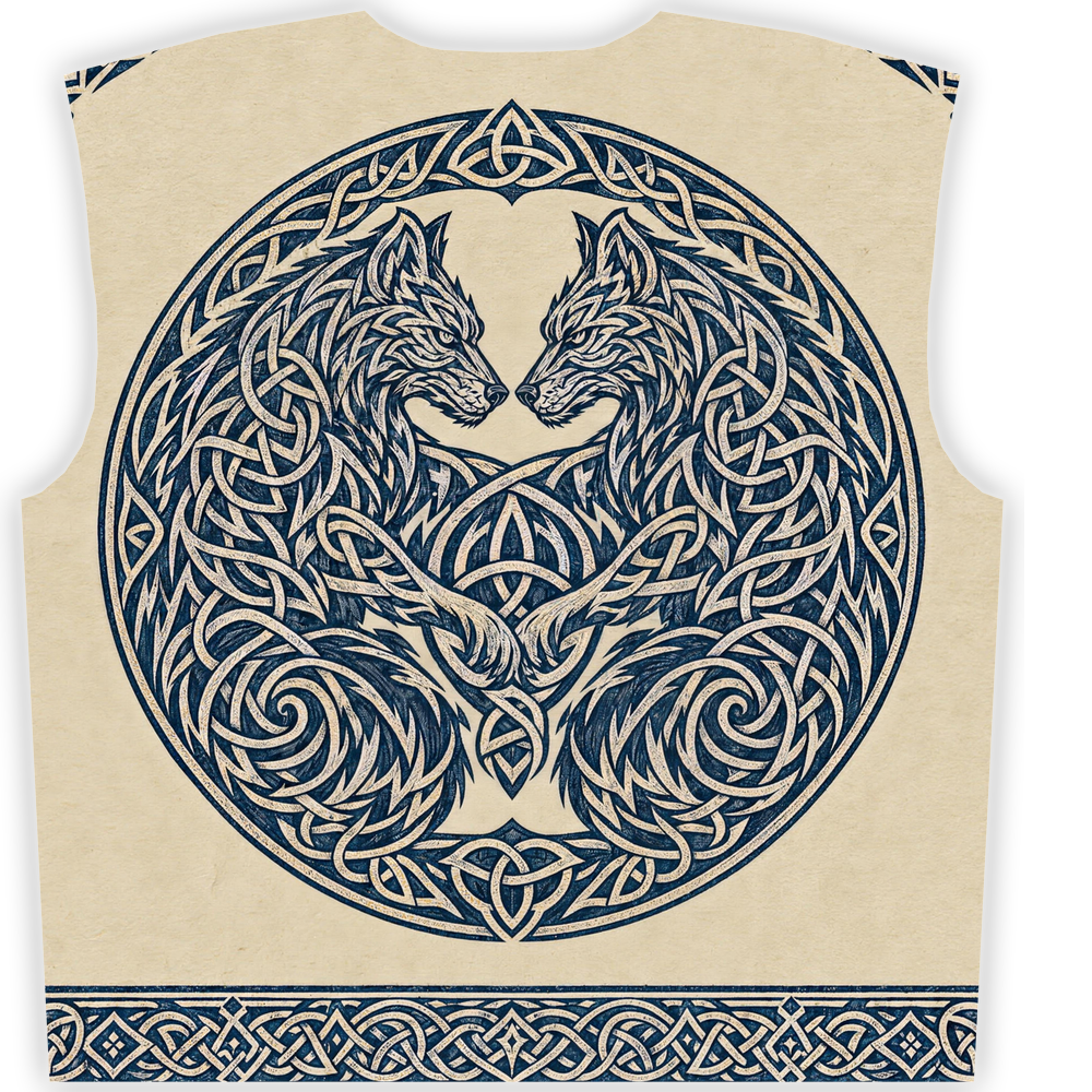 Wolfherz Wikinger Sweatshirt, Druckbild Rückseite