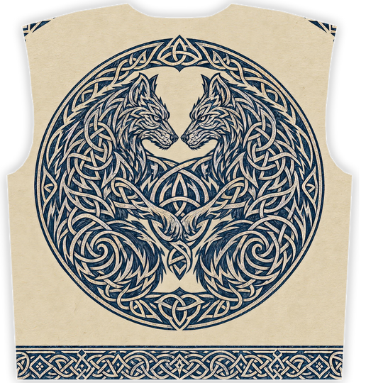 Wolfherz Wikinger Sweatshirt, Druckbild Rückseite