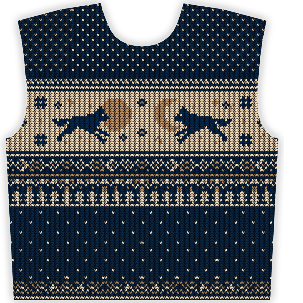 Sköll &amp; Hati Wikinger Sweatshirt, Druckbild Vorderseite
