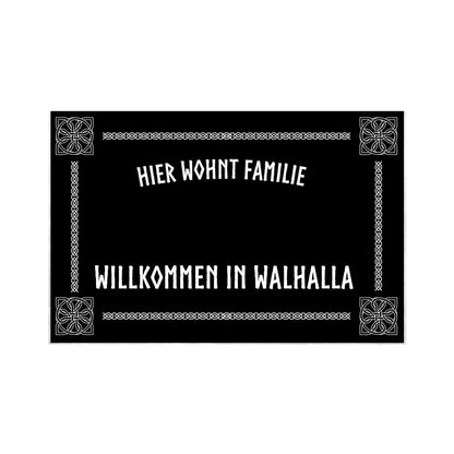 Willkommen in Walhalla - Fußmatte - Personalisierbar