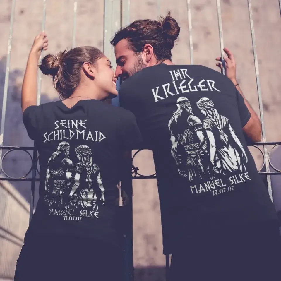 Shirt for couples - shirts backprint - customizable