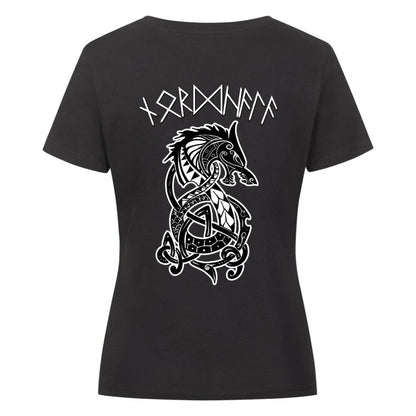 Fenrir+Rune Writing - Shirt Backprint - Customizable