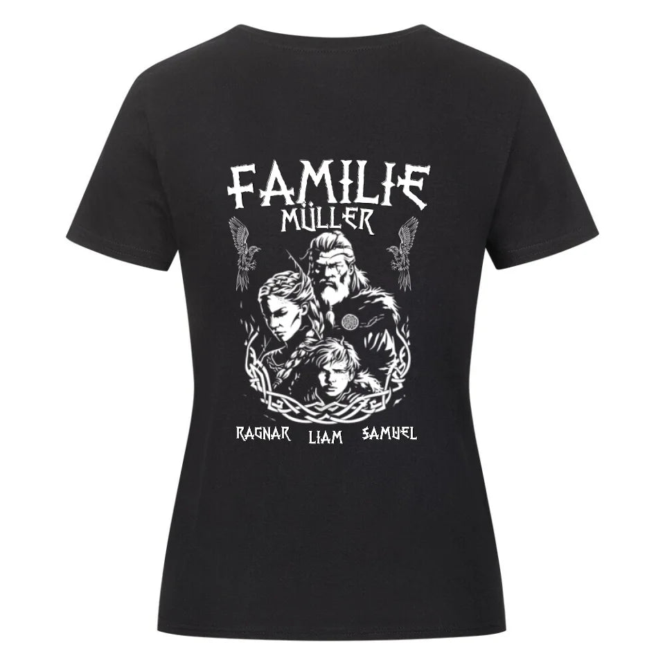 Viking Family - Shirts Backprint - Customizable