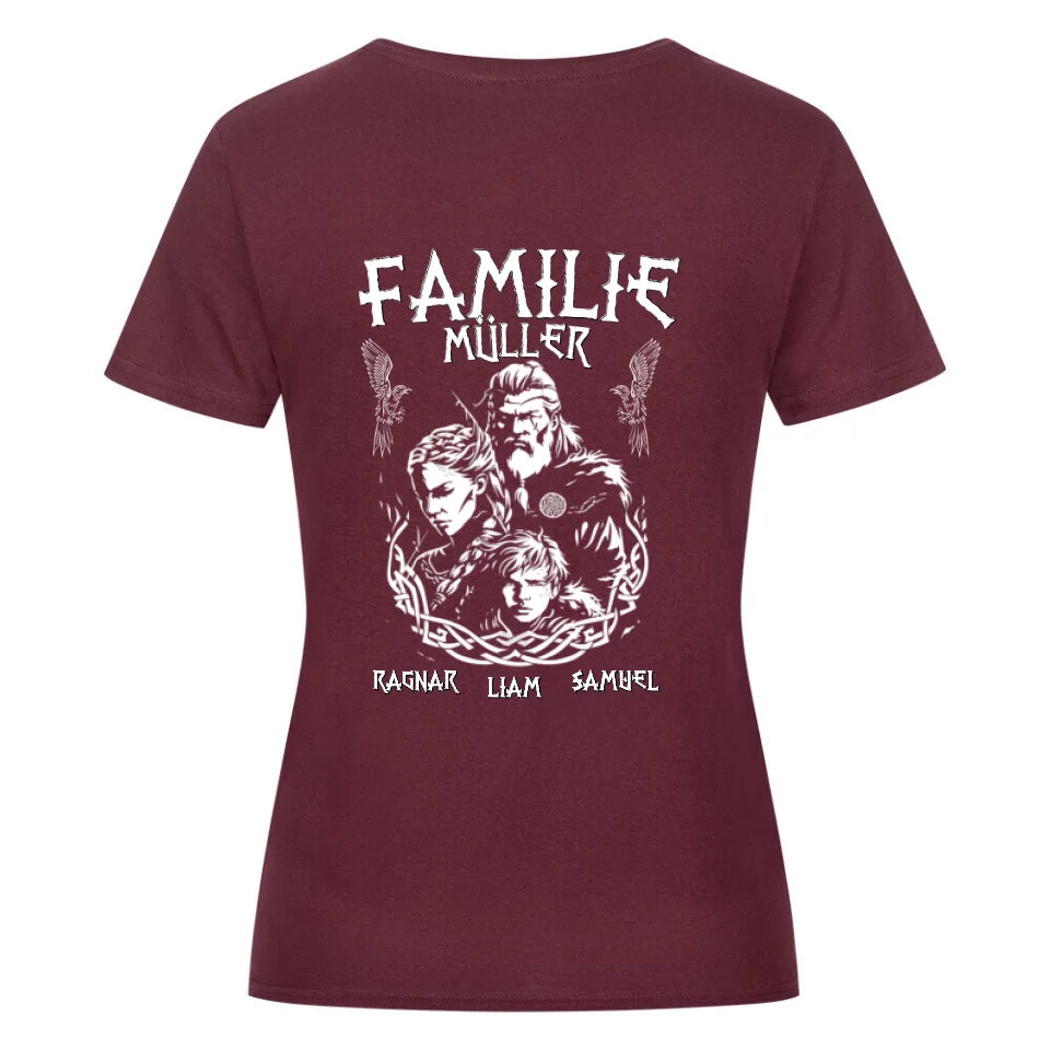 Viking Family - Shirts Backprint - Customizable