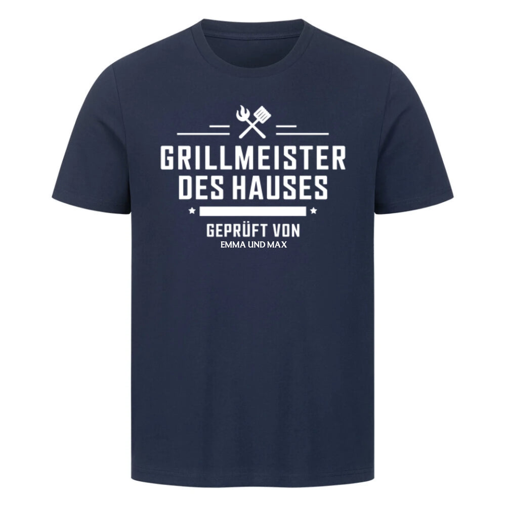Grillmeister des Hauses - Shirt - Personalisierbar
