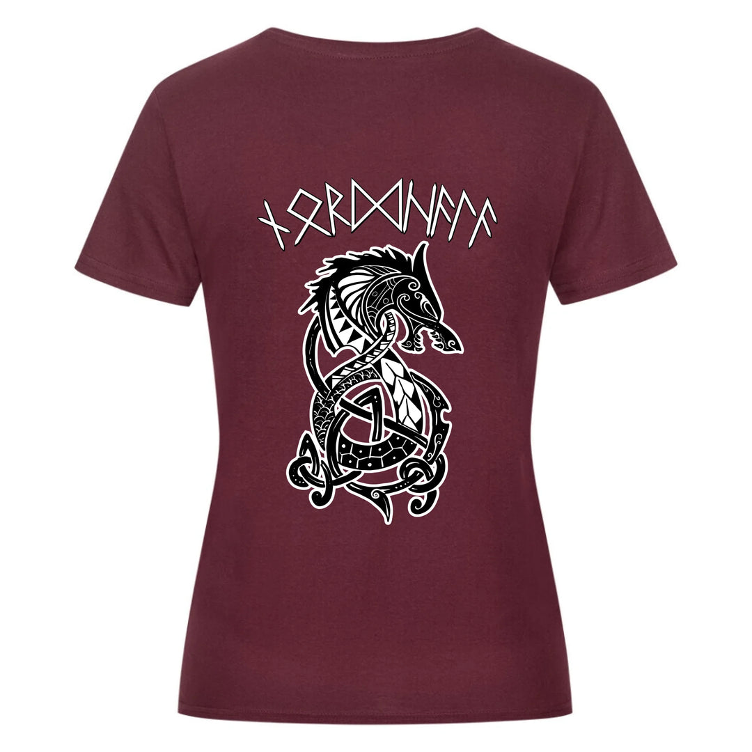 Fenrir+rune script - Shirt Backprint - Personable