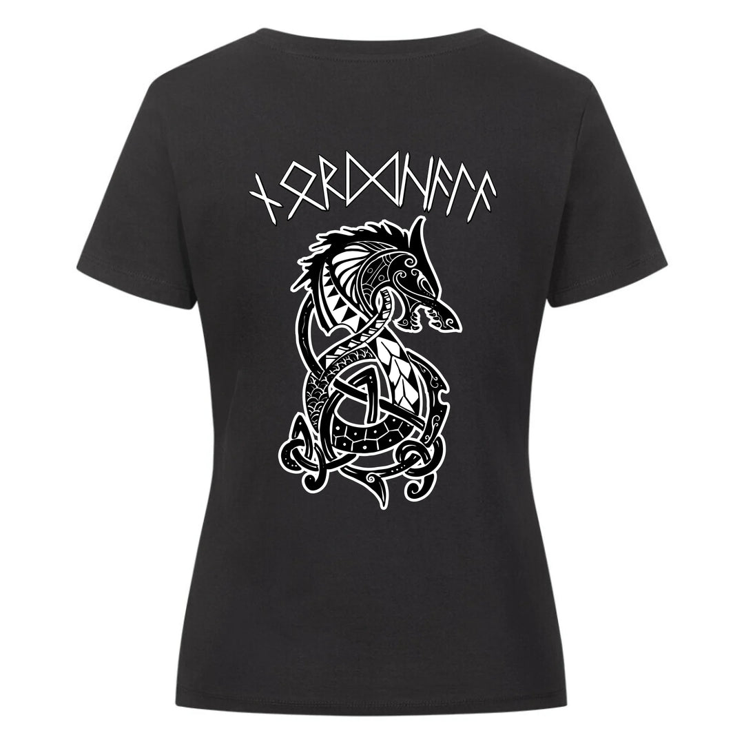 Fenrir+rune script - Shirt Backprint - Personable