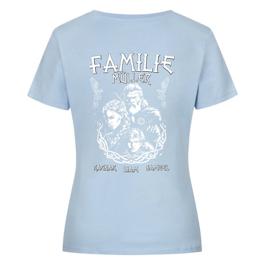 Wikinger Familie - Shirts Backprint - Personalisierbar