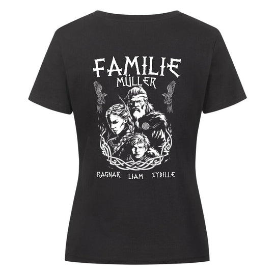 Wikinger Familie - Shirts Backprint - Personalisierbar