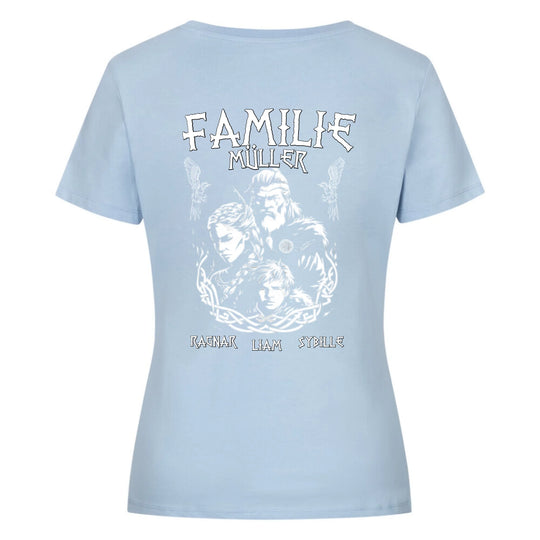Wikinger Familie - Shirts Backprint - Personalisierbar