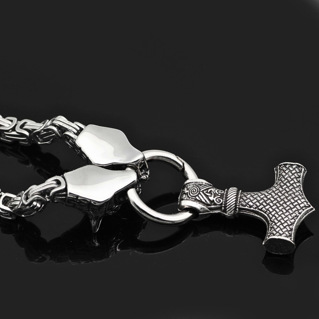 Wächter des Hammers - Edelstahl Kette