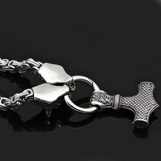Wächter des Hammers - Edelstahl Kette