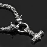 Wächter des Hammers - Edelstahl Kette