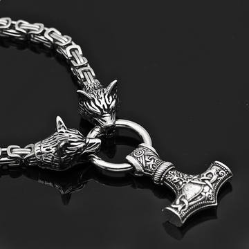Wächter des Hammers - Edelstahl Kette