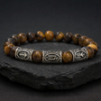 Wikinger Runen Armband aus Naturstein - Unisex