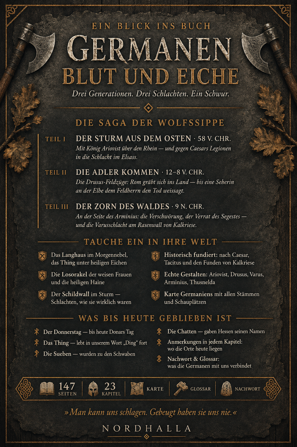 Germanen: Blut und Eiche - Historischer Roman  I E-Book