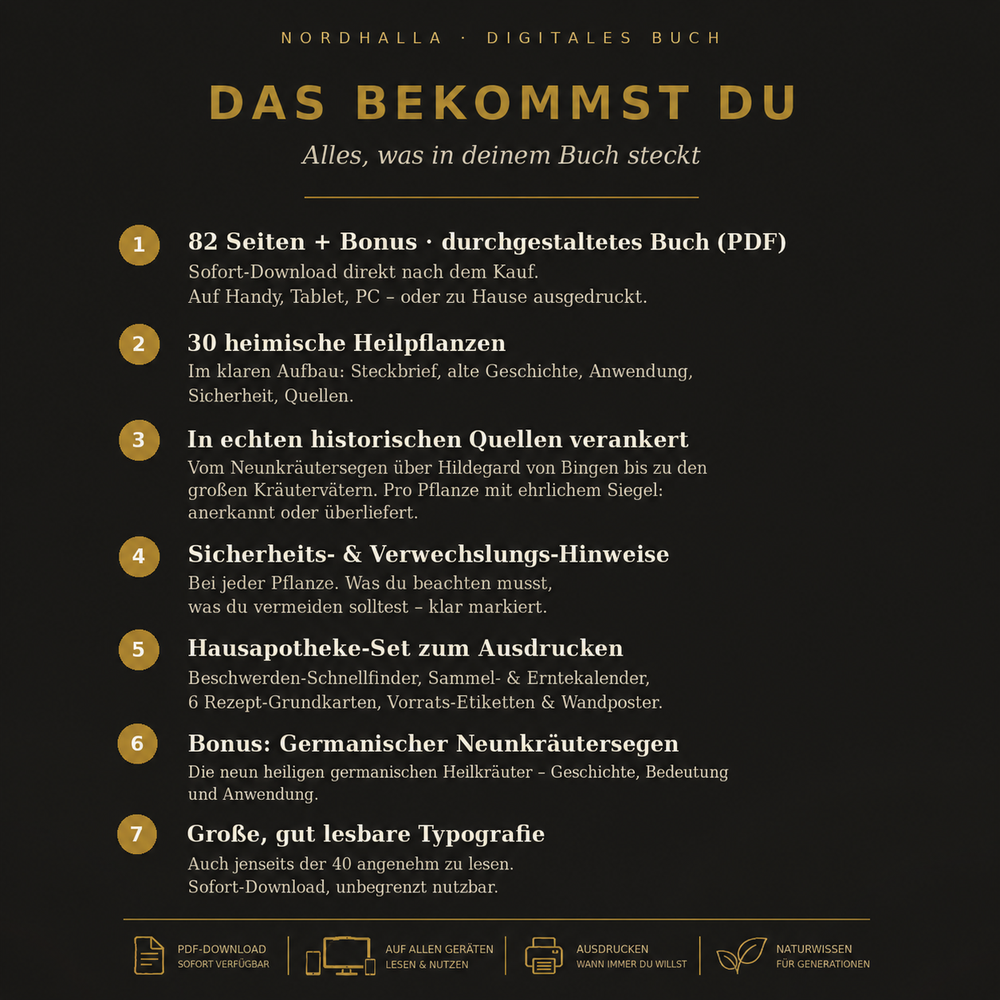 Die vergessene Hausapotheke unserer Vorfahren I E-Book