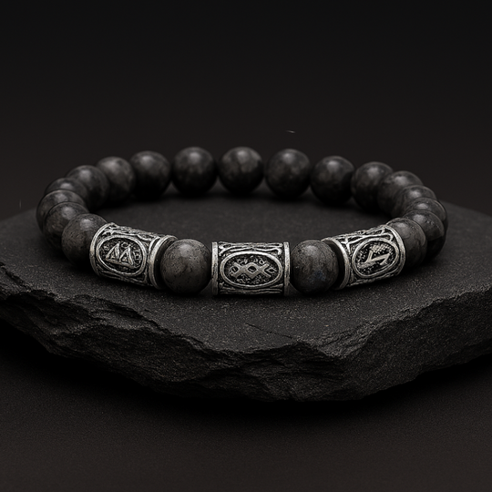 Wächter der Runen - Naturperlen Armband