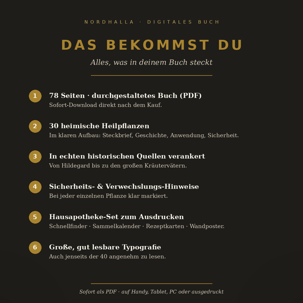 Die vergessene Hausapotheke unserer Vorfahren